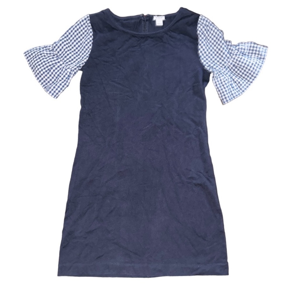 J. Crew Navy Blue Bell Sleeve Dress